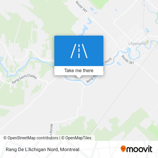 Rang De L'Achigan Nord map