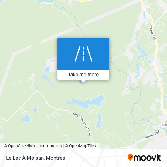 Le Lac À Moisan map