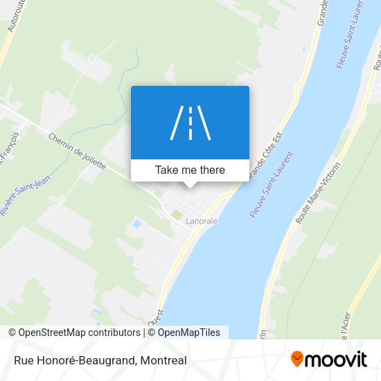 Rue Honoré-Beaugrand map