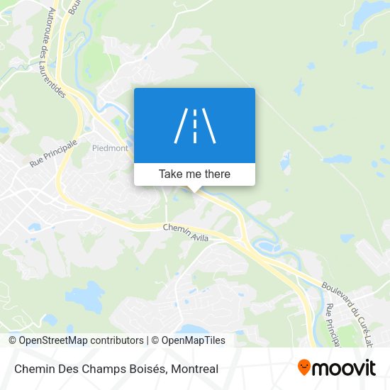 Chemin Des Champs Boisés map