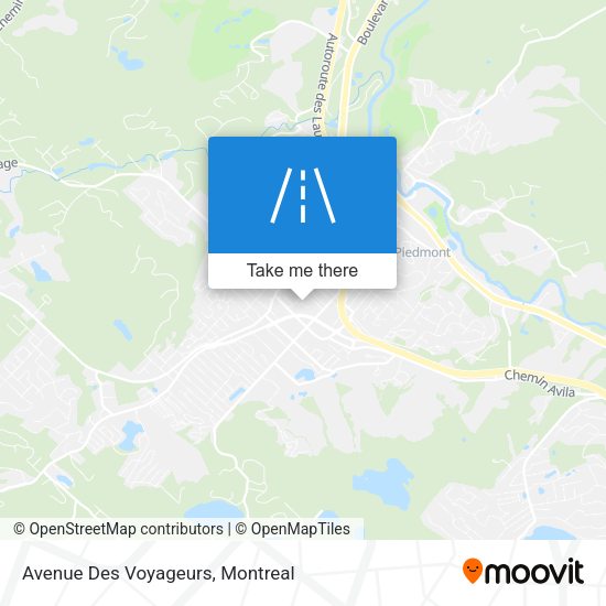 Avenue Des Voyageurs map