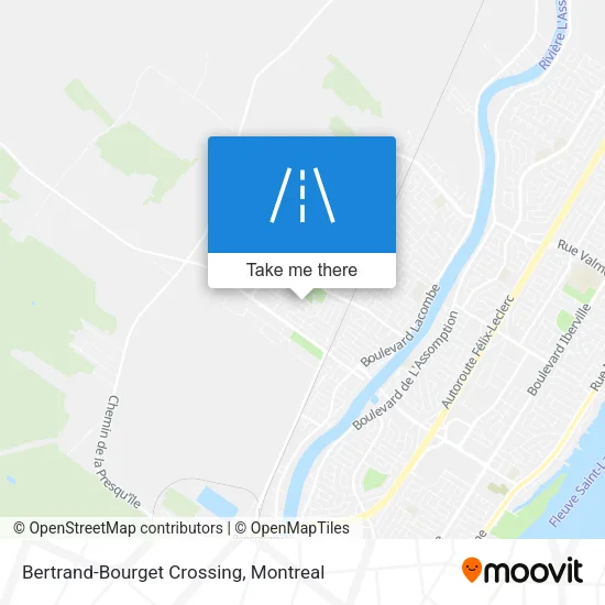 Bertrand-Bourget Crossing map