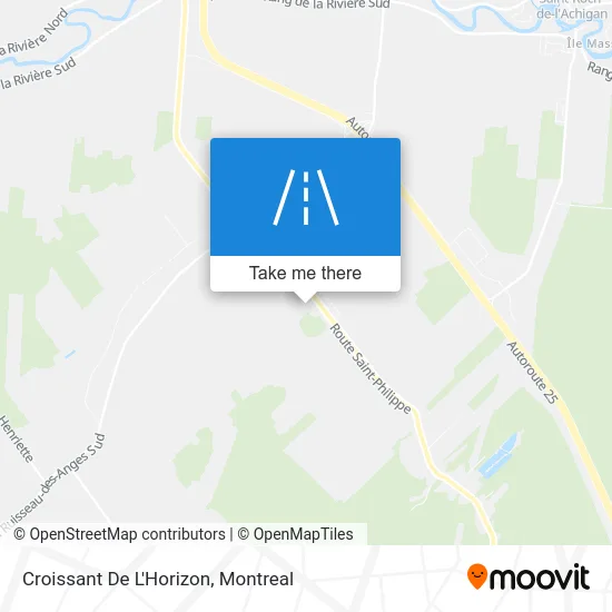 Croissant De L'Horizon map
