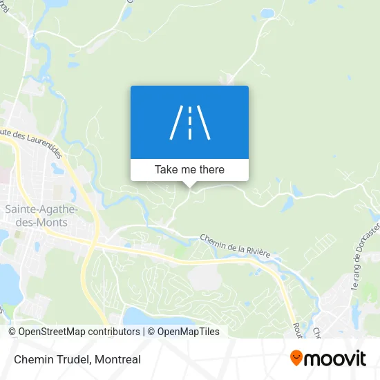 Chemin Trudel map