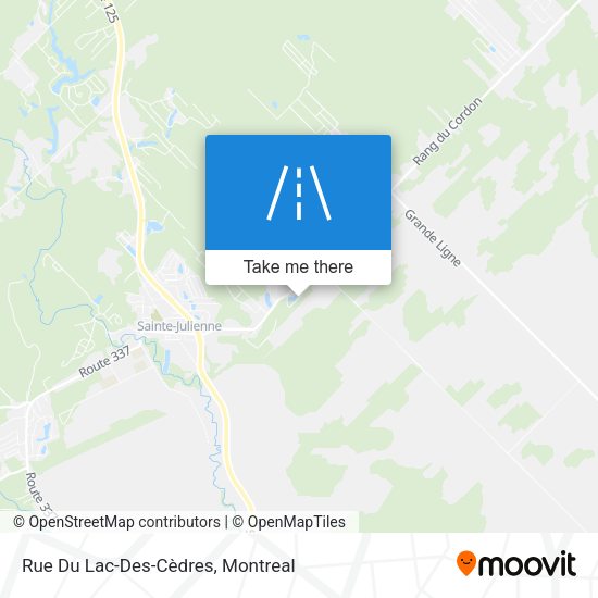 Rue Du Lac-Des-Cèdres map