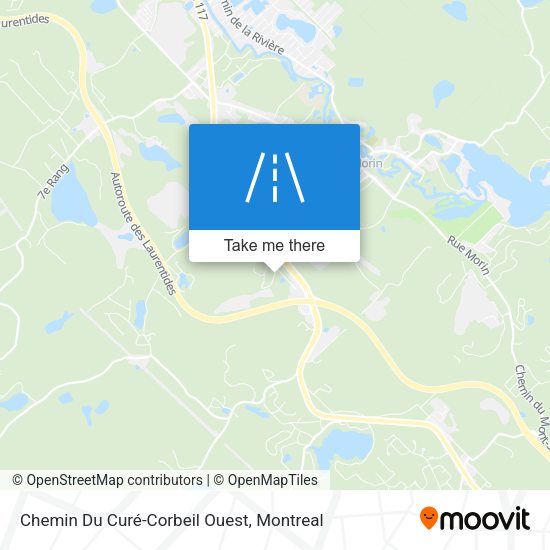 Chemin Du Curé-Corbeil Ouest map