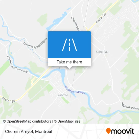 Chemin Amyot map