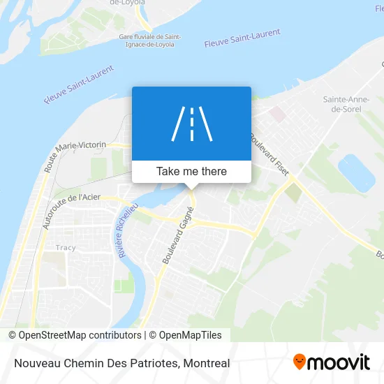 Nouveau Chemin Des Patriotes map