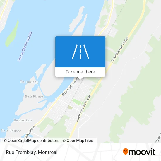 Rue Tremblay map
