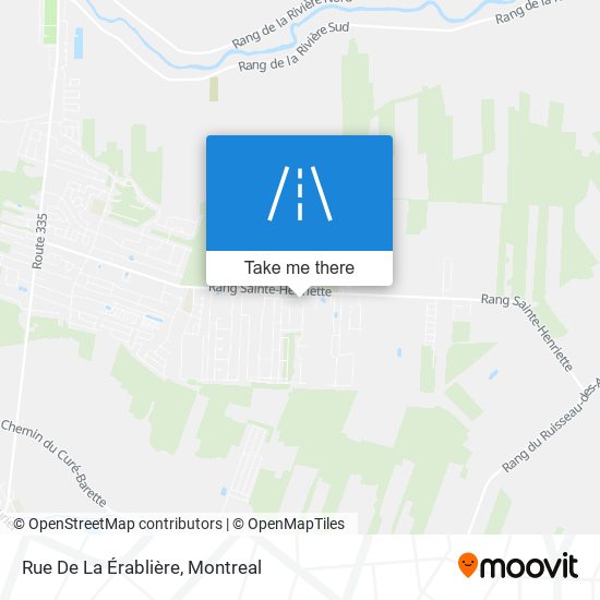 Rue De La Érablière map