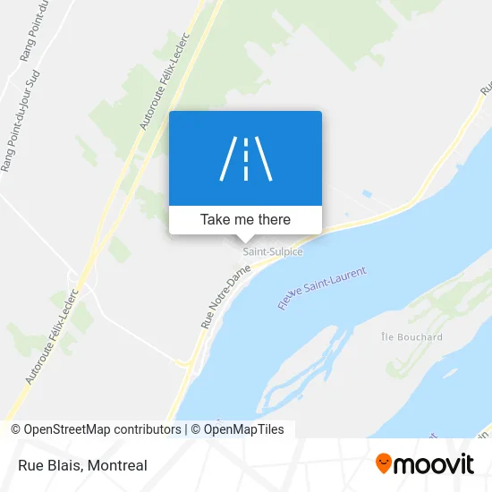 Rue Blais map