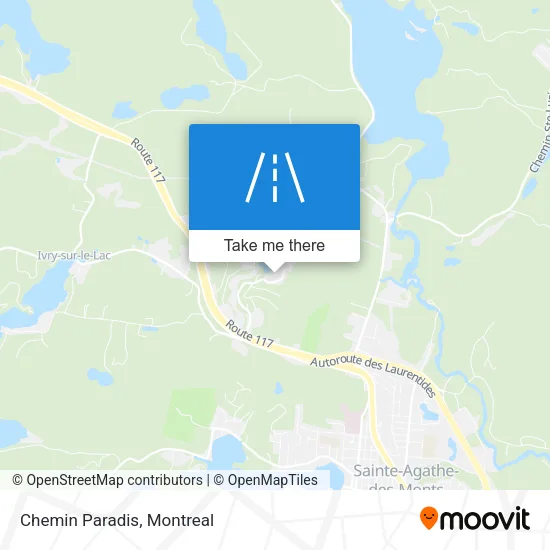 Chemin Paradis map
