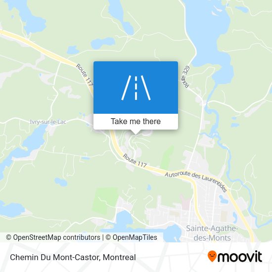 Chemin Du Mont-Castor map