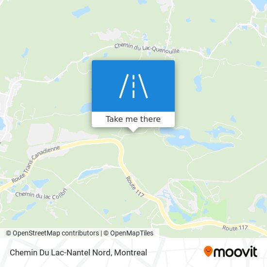 Chemin Du Lac-Nantel Nord map
