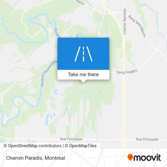 Chemin Paradis map