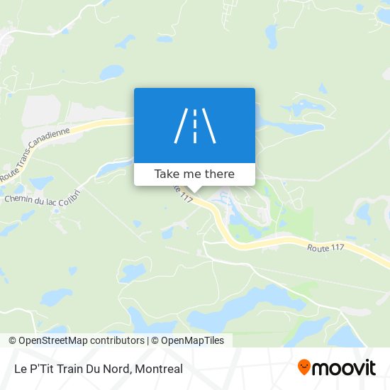 Le P'Tit Train Du Nord map