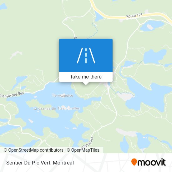 Sentier Du Pic Vert map