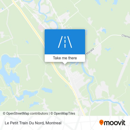 Le Petit Train Du Nord map