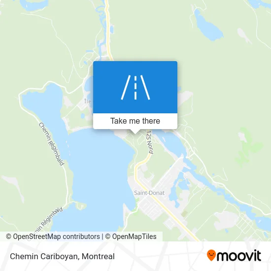Chemin Cariboyan map