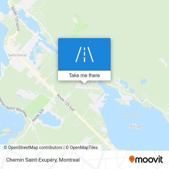 Chemin Saint-Exupéry map