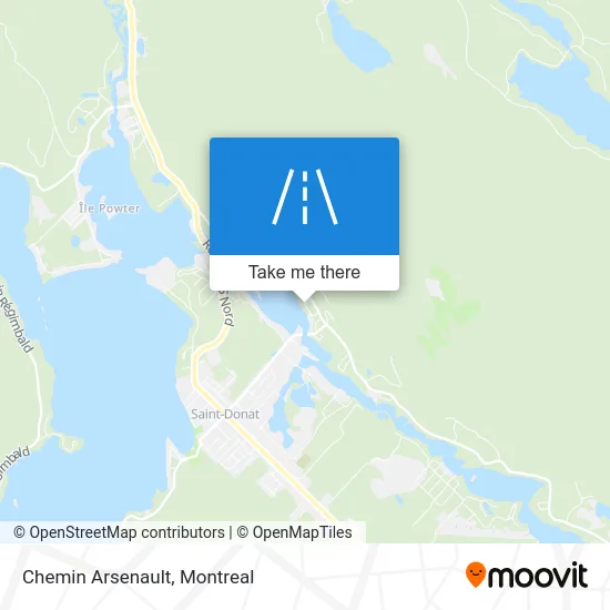 Chemin Arsenault map