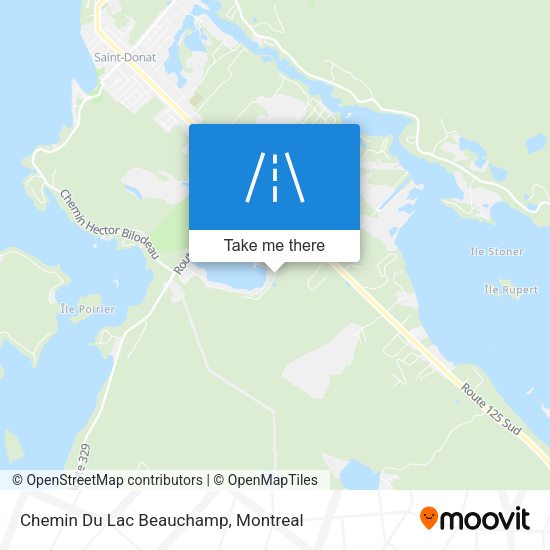 Chemin Du Lac Beauchamp map