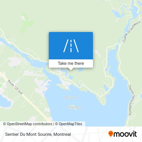 Sentier Du Mont Sourire map