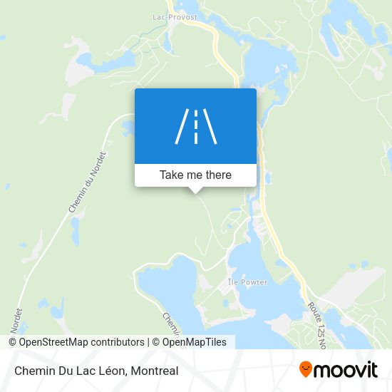 Chemin Du Lac Léon map