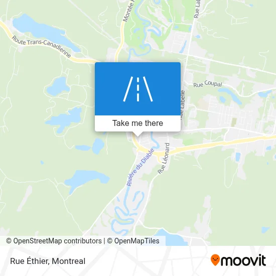 Rue Éthier map
