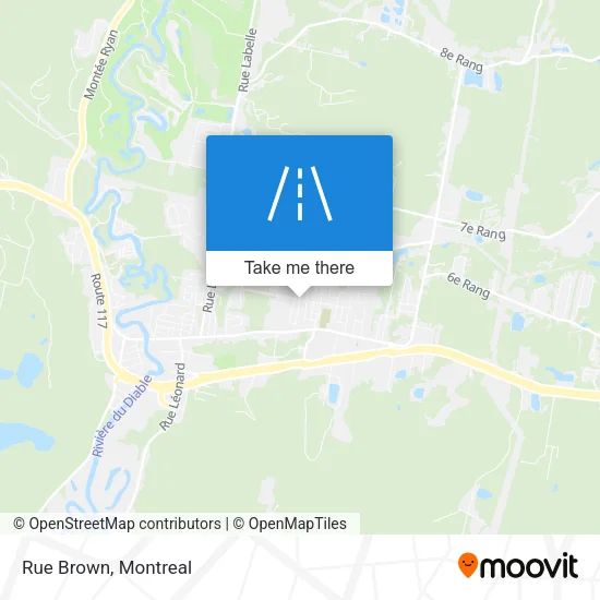 Rue Brown map