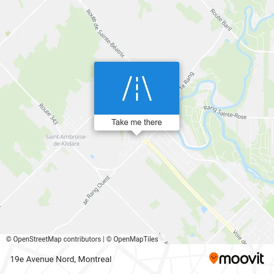 19e Avenue Nord map