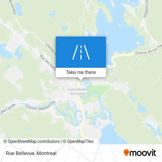Rue Bellevue map