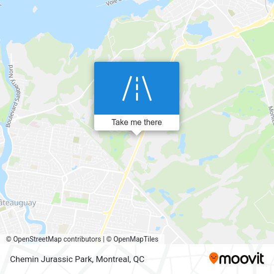 Chemin Jurassic Park map