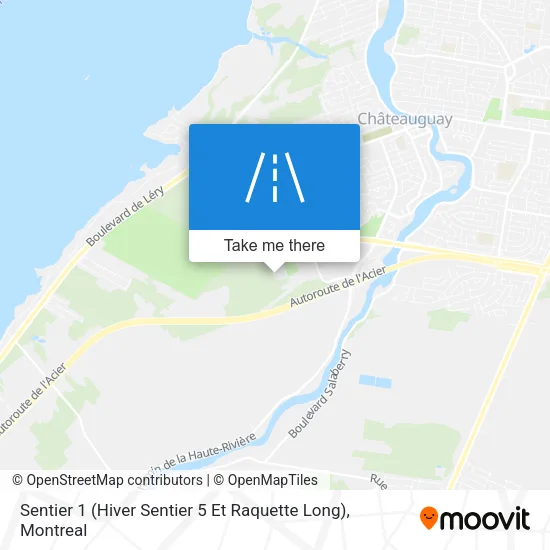 Sentier 1 (Hiver Sentier 5 Et Raquette Long) map