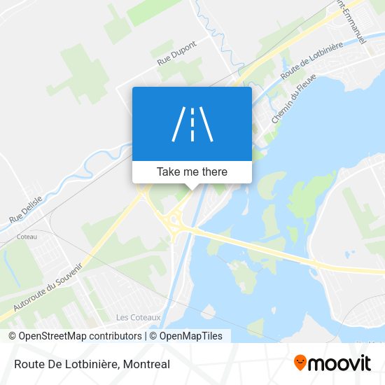 Route De Lotbinière map