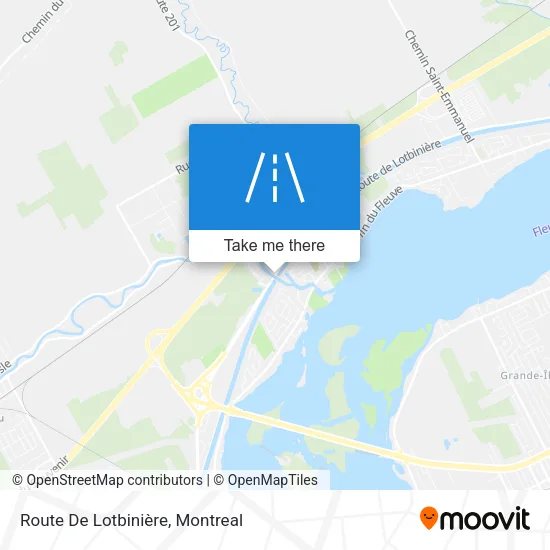 Route De Lotbinière map
