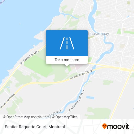 Sentier Raquette Court map