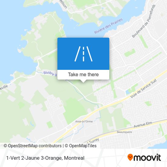 1-Vert 2-Jaune 3-Orange map
