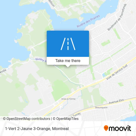 1-Vert 2-Jaune 3-Orange map