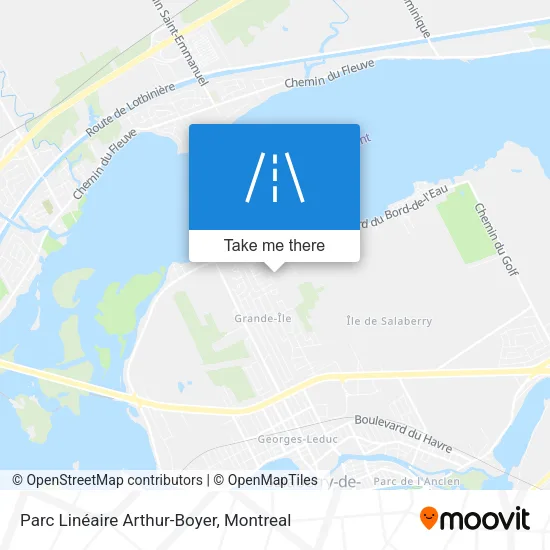 Parc Linéaire Arthur-Boyer map