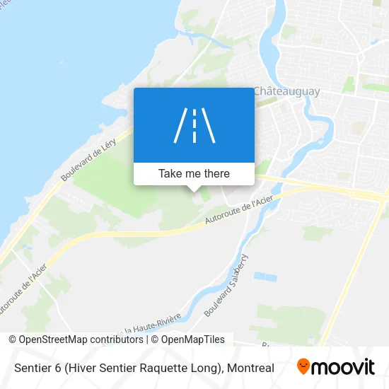 Sentier 6 (Hiver Sentier Raquette Long) map