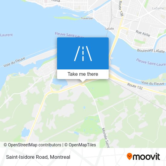Saint-Isidore Road map