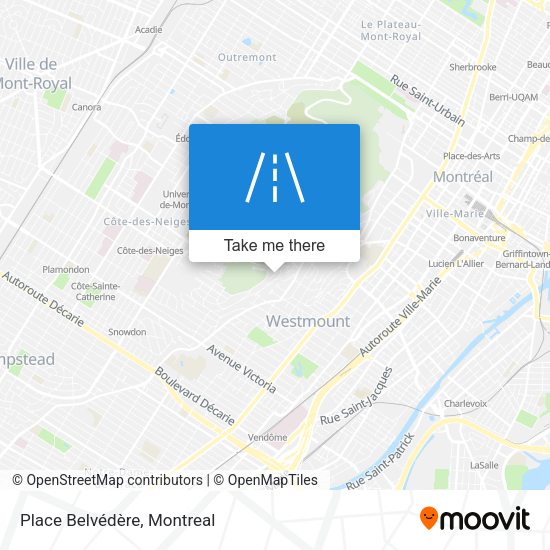 Place Belvédère map