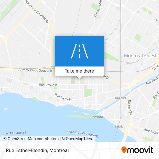 Rue Esther-Blondin map
