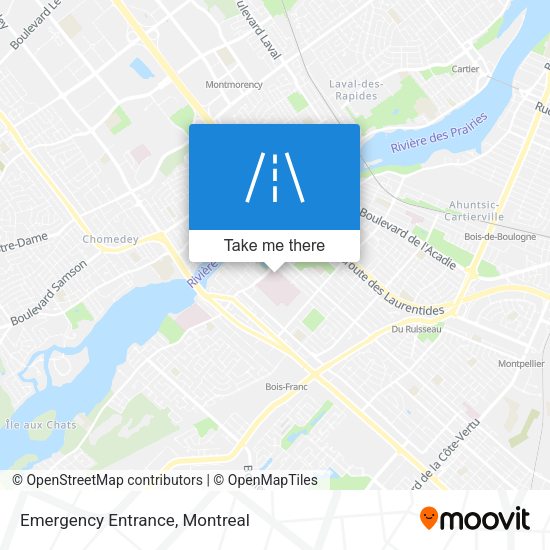 Emergency Entrance map
