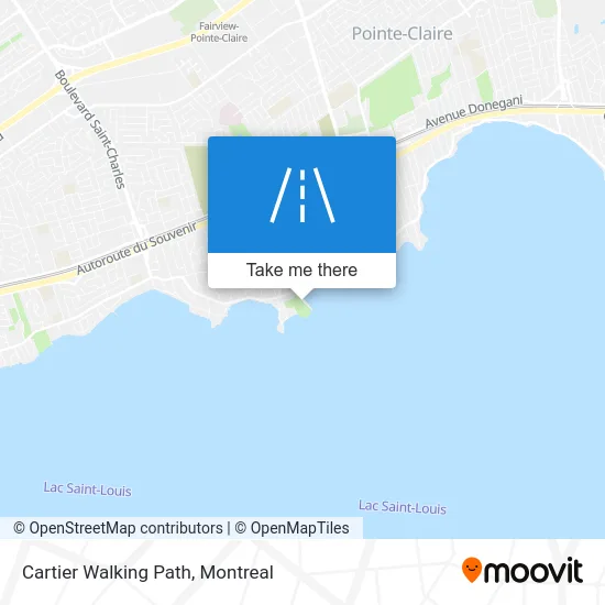 Cartier Walking Path map