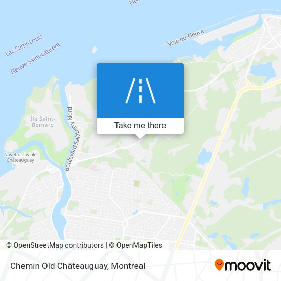 Chemin Old Châteauguay map