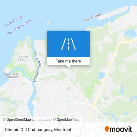 Chemin Old Châteauguay map