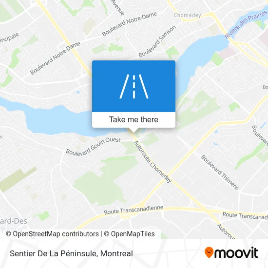 Sentier De La Péninsule map