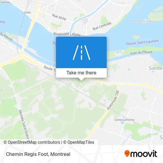 Chemin Regis Foot map